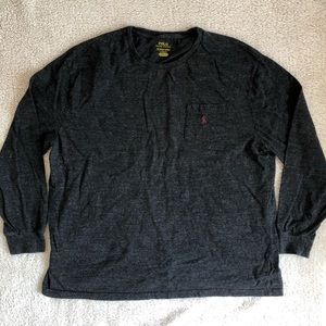 Vintage Polo Ralph Lauren Men dark gray long sleeve shirt